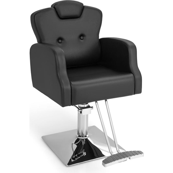 Fauteuil de coiffure COSTWAY avec repose-tête, dossier, rotation à 360°, réglable en hauteur, capacité jusquà 150 kg