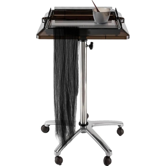 Fauteuil de coiffure, matériau ABS, hauteur réglable 70-110 cm, taille du plateau 40 x 40 cm, 5 roulettes, poids net 4,23 kg