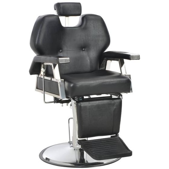 Fauteuil de coiffure noir 72×68×98 cm similicuir