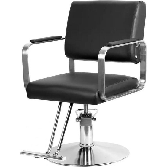 Fauteuil de coiffure, réglable en hauteur, design ergonomique, noir