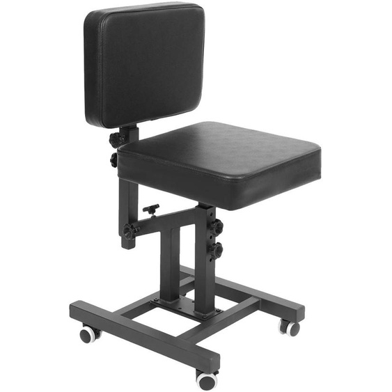 Fauteuil de coiffure, réglable en hauteur, pivotant à 180°, avec roulettes