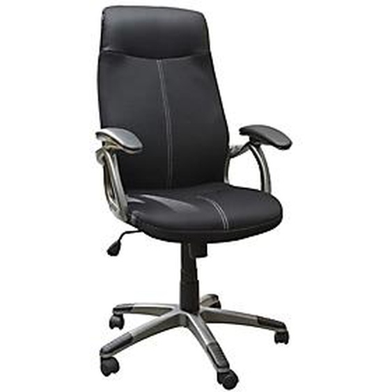 Fauteuil de direction JACK Tissu maille mesh Noir Hauteur réglable - Accoudoirs Dossier Roulettes