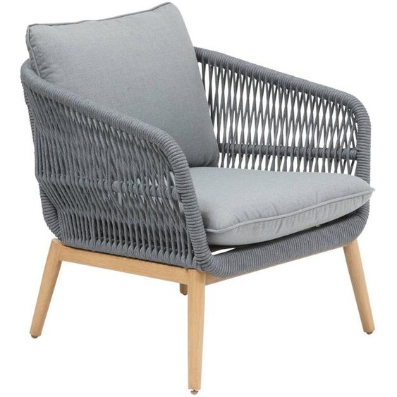 Fauteuil de jardin ORISSA Gris Acier traité époxy Hespéride