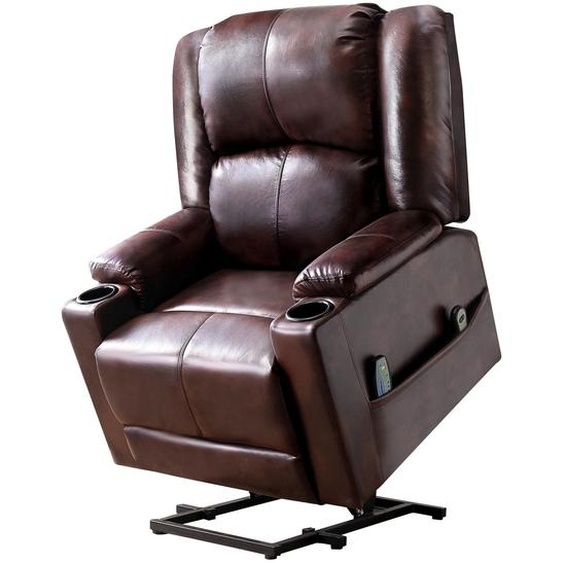 Fauteuil de massage COMHOMA Fauteuil relax électrique XL, capacité 200 kg, confortable et doux, fauteuil ergonomique inclinable pour personnes âgées
