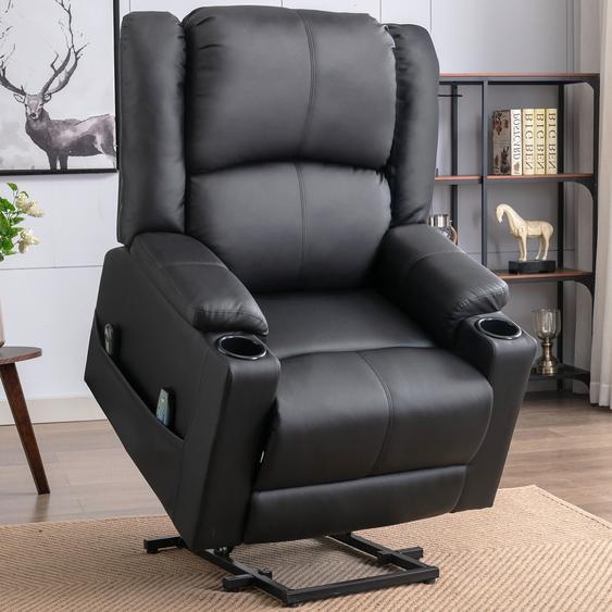 Fauteuil de massage COMHOMA Fauteuil relax électrique XL, capacité 200 kg, confortable et doux, fauteuil ergonomique inclinable pour personnes âgées