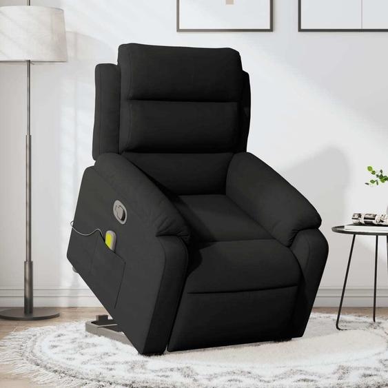 Fauteuil de massage design avec releveur Noir Velours - Fauteuil TV & Relax 2025 Nouveau6377564 2parcel