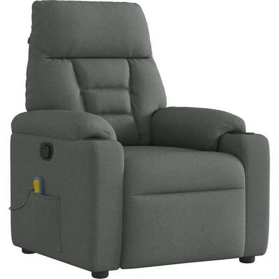 Fauteuil de massage design gris foncé Tissu, Fauteuil classique 2024 Nouveau