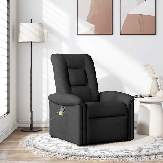 Fauteuil de massage design noir tissu, Fauteuil classique Nouveau