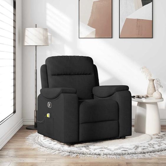 Fauteuil de massage design noir tissu, Fauteuil classique Nouveau