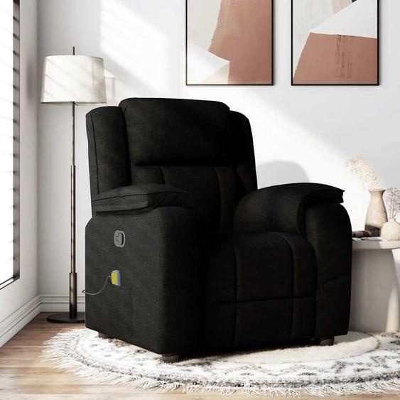 Fauteuil de massage design noir tissu, Fauteuil classique Nouveau