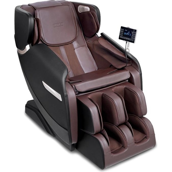 -Fauteuil de massage - Fauteuil de massage en apesanteur pour tout le corps avec plusieurs modes automatiques, shiatsu 3D, chauffage, haut-parleur Bluetooth, airbag, pédale et écran tactile