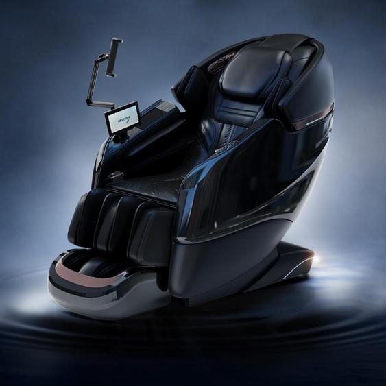 fauteuil de massage intégral 4D, avec fonction chauffage, massage en profondeur, adapté à tout le corps, rails Bluetooth SL Noir L155xL76xH116cm /G6Hei/