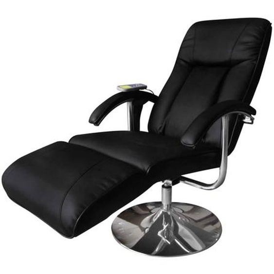 Fauteuil de massage Noir Similicuir