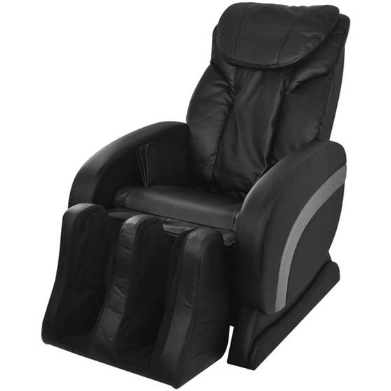 Fauteuil de massage Noir Similicuir