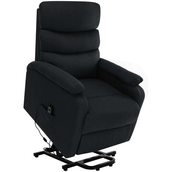 Fauteuil de massage Noir Tissu