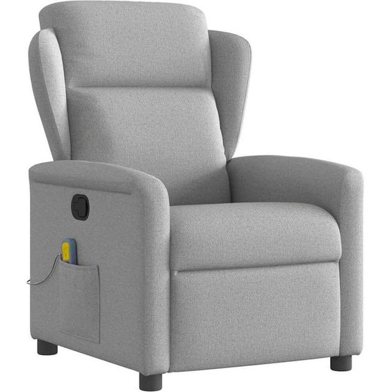 Fauteuil de massage pratique Tissu gris nuage - Fauteuil TV & Relax ,meubles design 4532276 1parcel