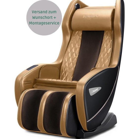 Fauteuil de massage shiatsu NAIPO Chaise de massage avec tapotement Pétrissage Système de massage à air Bluetooth 3D Surround Sound Musique