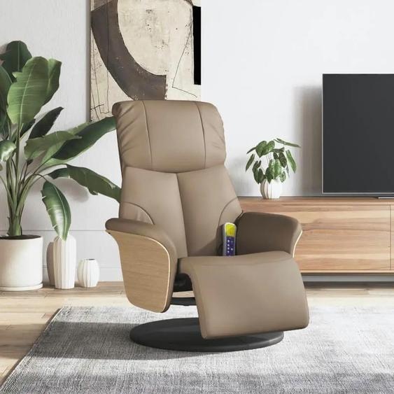 Fauteuil de massage, similicuir, dossier réglable, Comme le montrent les photos