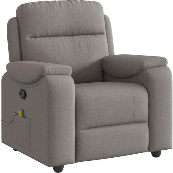 Fauteuil de massage Taupe Tissu