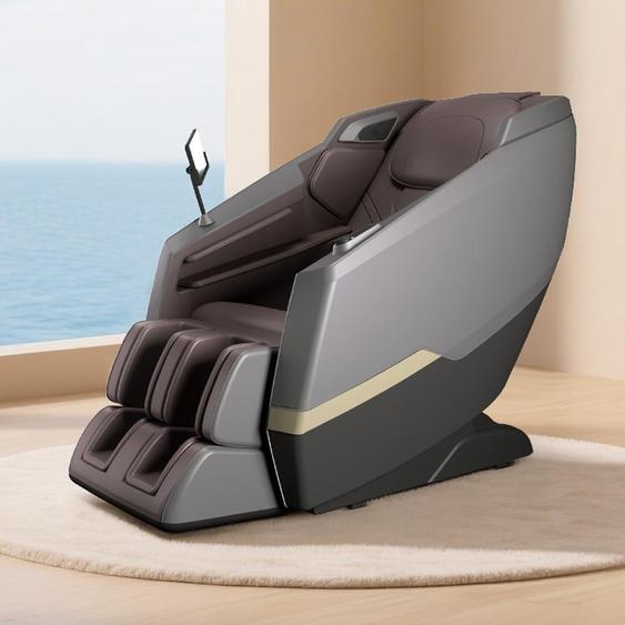 Fauteuil de massage, Zero-Gravity fauteuil inclinable, massage profond, avec fonction de chauffage, massage complet, Bluetooth SL rails Gris L140×B73×H106cm /A001-Hui/