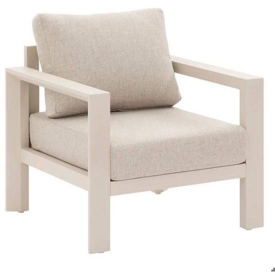 Fauteuil de salon de jardin Évasion argile polyester et aluminium  - Hespéride