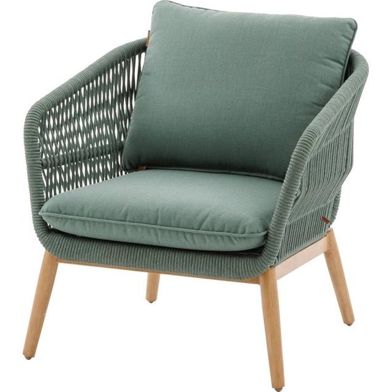 Fauteuil de salon jardin ORISSA Vert olive Acier traité époxy, Polyester Hespéride