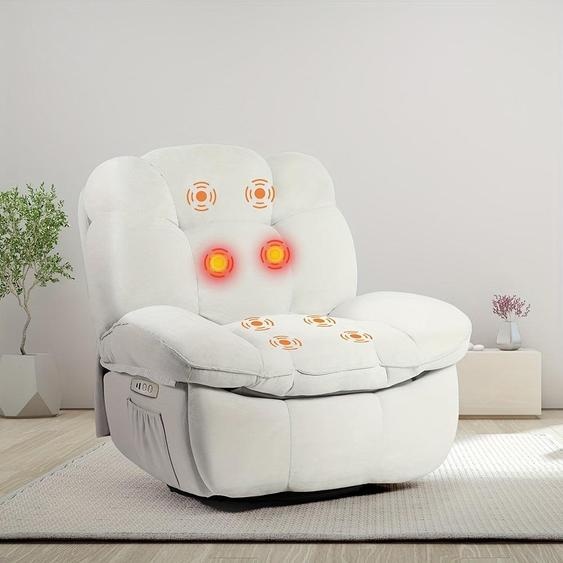 Fauteuil électrique relaxant - Fauteuil de massage électrique - Fauteuil pivotant - Fauteuil motorisé