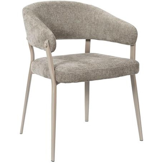 Fauteuil Elio en tissu - Couleur taupe