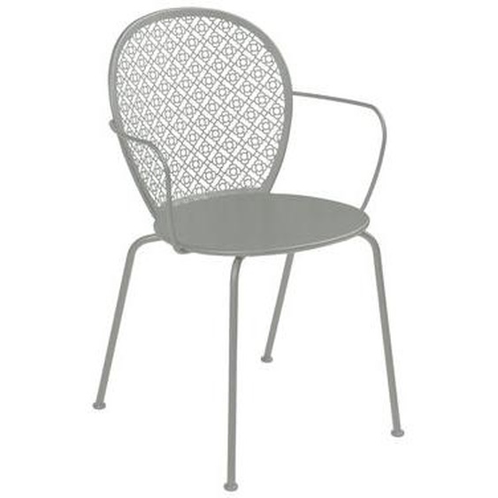 Fauteuil empilable Lorette métal gris - Fermob