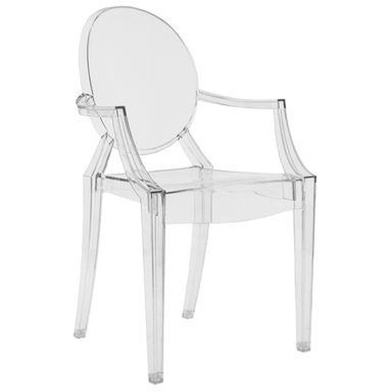 Fauteuil empilable Louis Ghost plastique transparent / Polycarbonate 2.0 - Kartell