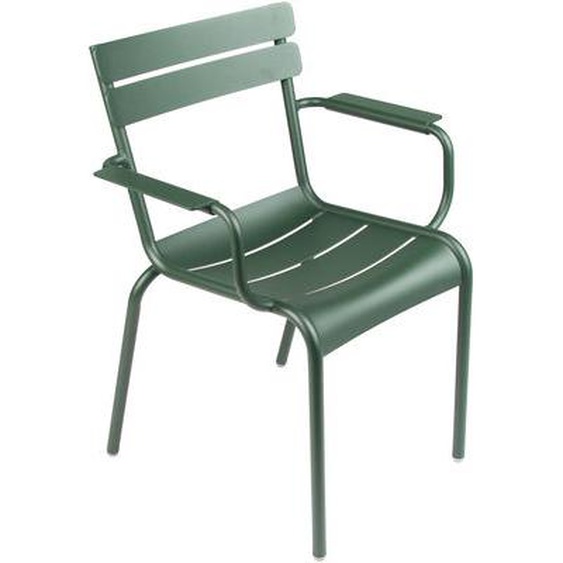 Fauteuil empilable Luxembourg métal vert / Aluminium - Fermob