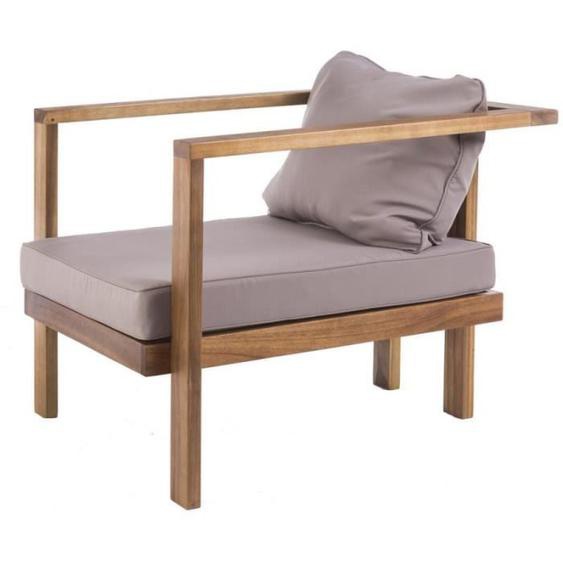Fauteuil en Bois dacacia - TAUTIRA - L 74 x l 75 x H 68