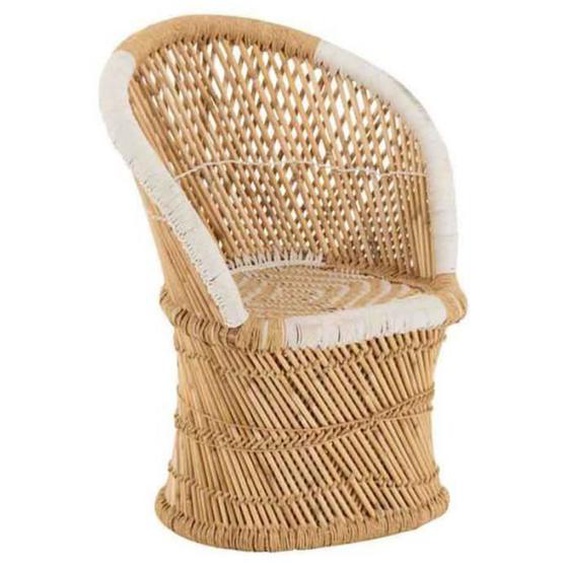 Fauteuil Enfant En Bambou smocla 78cm Naturel Beige