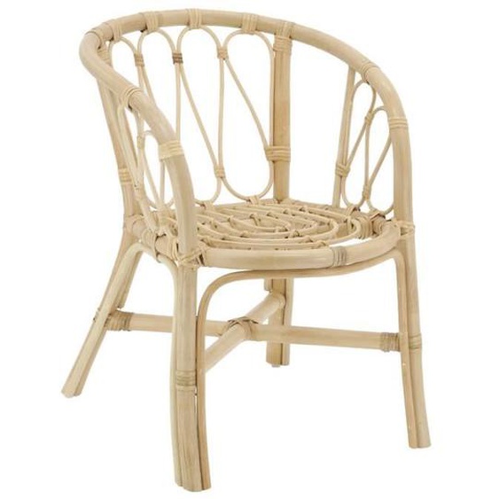Fauteuil enfant en rotin Côme naturel