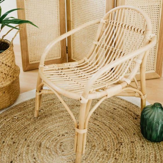 Fauteuil Enfant En Rotin Naturel - June Naturel
