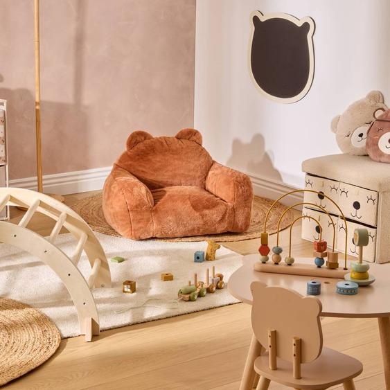 Fauteuil Enfant Ourson - Muzi Marron