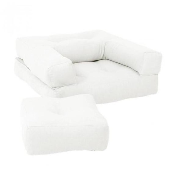 Fauteuil futon convertible - INSIDE 75 - MINI CUBE - Couleur naturel - 1 place - Matelas mousse
