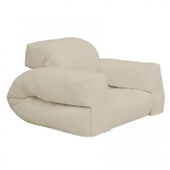 Fauteuil futon standard convertible HIPPO CHAIR couleur beige