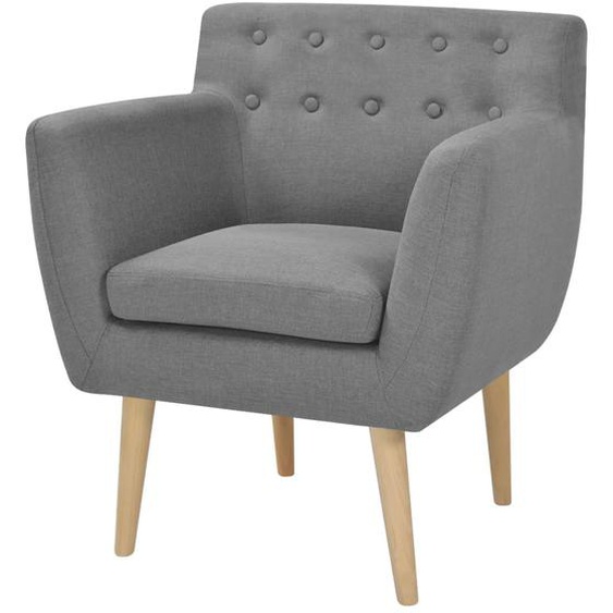 Fauteuil Gris clair Tissu