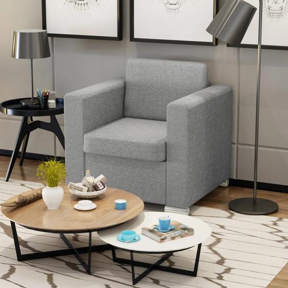 Fauteuil Gris clair Tissu