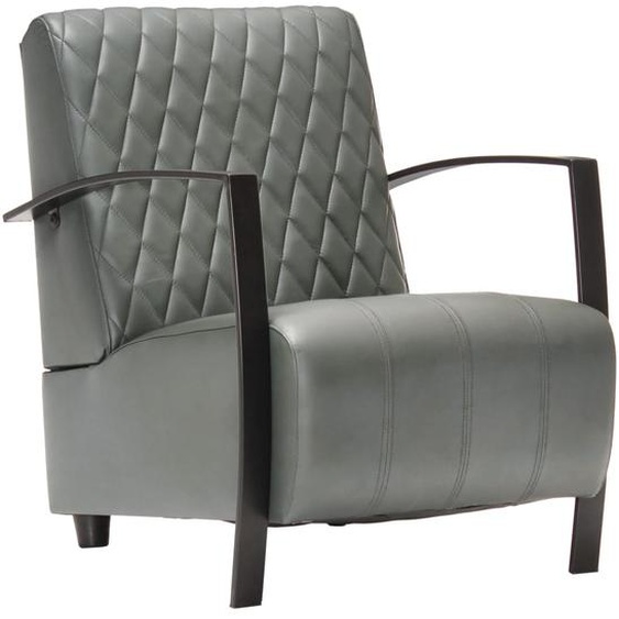 Fauteuil Gris Cuir véritable