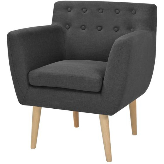 Fauteuil Gris foncé Tissu