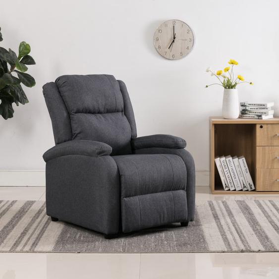 Fauteuil inclinable Gris foncé Tissu