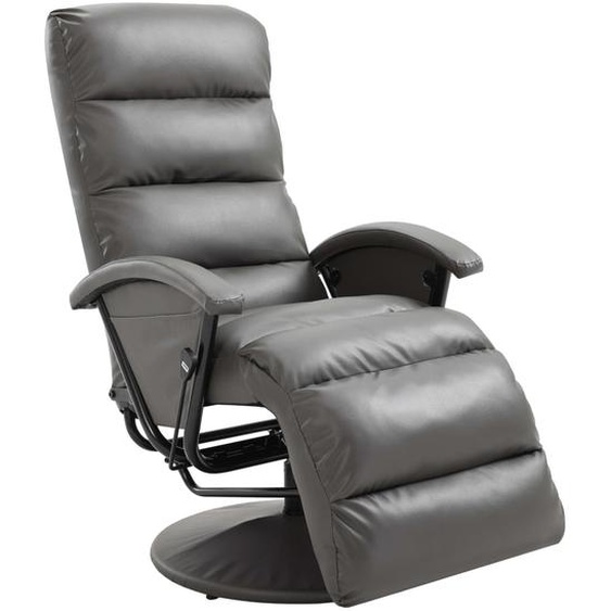 Fauteuil inclinable TV Gris Similicuir
