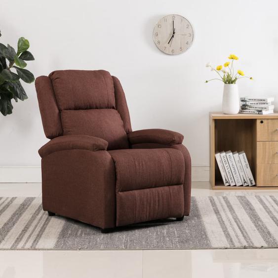 Fauteuil inclinable Marron Tissu