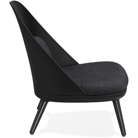 Fauteuil lounge design TICOS noir