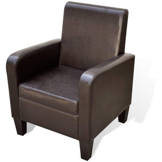 Fauteuil Marron Similicuir