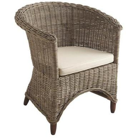 Fauteuil poelet gris Ara