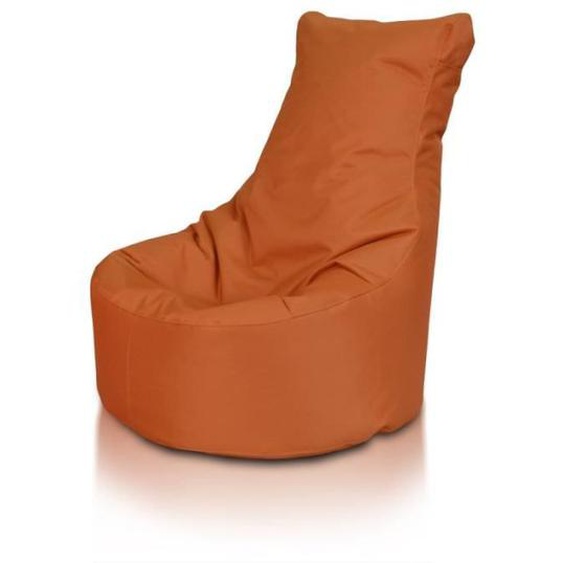 Fauteuil Poire Pouf SEAT L POLIESTER Marron brillant