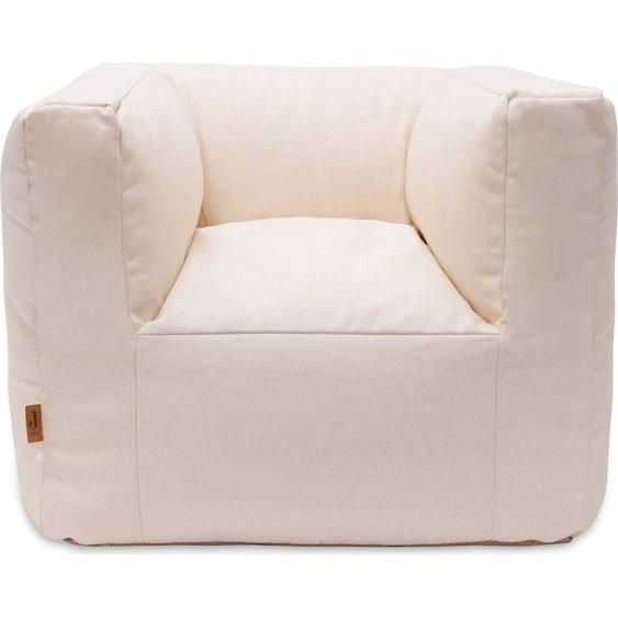 Fauteuil Pouf Beige, Écru